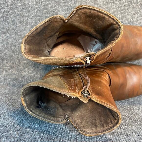Teva De La Vina Waterproof Brown Leather Booties Womens Ankle Zip Size 9 - Picture 6 of 7